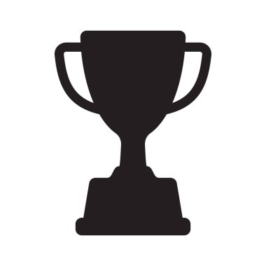 Kupa ikonu. Kupa, galibiyet kupası, zafer kupası ikonu. Web ve mobil için ödül sembolü işareti.