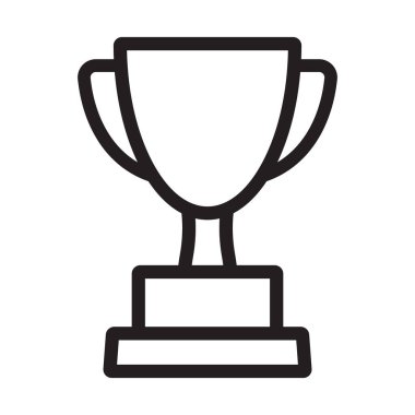 Kupa ikonu. Kupa, galibiyet kupası, zafer kupası ikonu. Web ve mobil için ödül sembolü işareti.