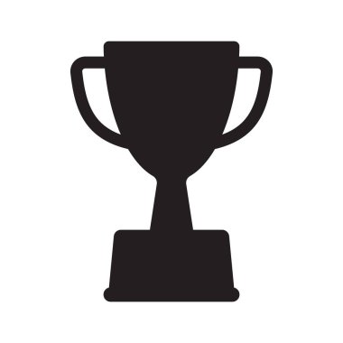 Kupa ikonu. Kupa, galibiyet kupası, zafer kupası ikonu. Web ve mobil için ödül sembolü işareti.