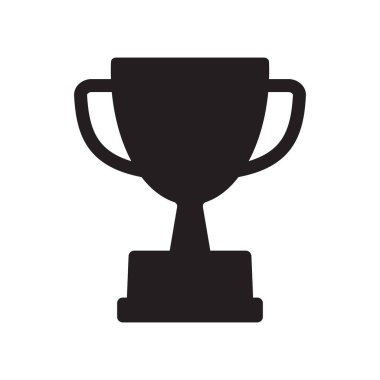 Kupa ikonu. Kupa, galibiyet kupası, zafer kupası ikonu. Web ve mobil için ödül sembolü işareti.