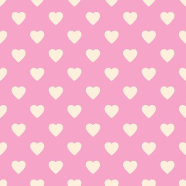 Kalbin pürüzsüz şekli, sonsuz dokusu. Pembe arka planda açık sarı kalpler, vektör çizimi. Sevgililer Günü Şablonu. Yıldönümü, doğum günü tasarımı. Aşk, tatlı an, düğün tasarımı.