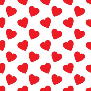 Kalbin pürüzsüz şekli, sonsuz dokusu. Beyaz arka planda kırmızı kalpler, vektör çizimi. Sevgililer Günü Şablonu. Yıldönümü, doğum günü tasarımı. Aşk, tatlı an, düğün tasarımı.