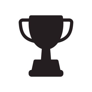 Kupa ikonu. Kupa, galibiyet kupası, zafer kupası ikonu. Web ve mobil için ödül sembolü işareti.