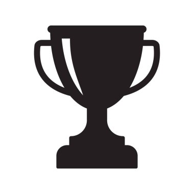 Kupa ikonu. Kupa, galibiyet kupası, zafer kupası ikonu. Web ve mobil için ödül sembolü işareti.