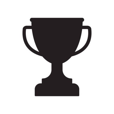 Kupa ikonu. Kupa, galibiyet kupası, zafer kupası ikonu. Web ve mobil için ödül sembolü işareti.