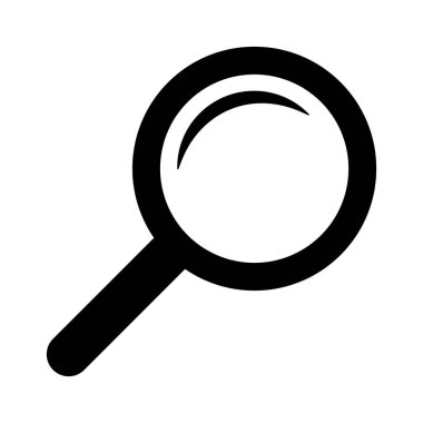 Arama simgesi. Büyüteç simgesi, büyüteç ya da silindir işareti.