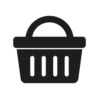 Alışveriş sepeti simgesini - vektör çizim