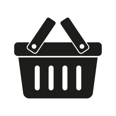 Alışveriş sepeti simgesini - vektör çizim
