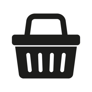 Alışveriş sepeti simgesini - vektör çizim