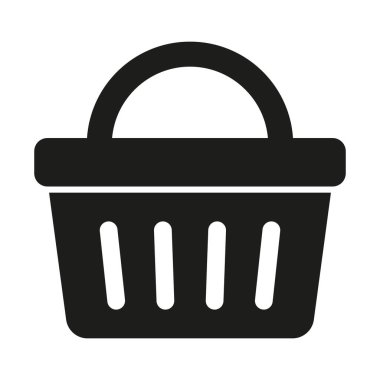 Alışveriş sepeti simgesini - vektör çizim