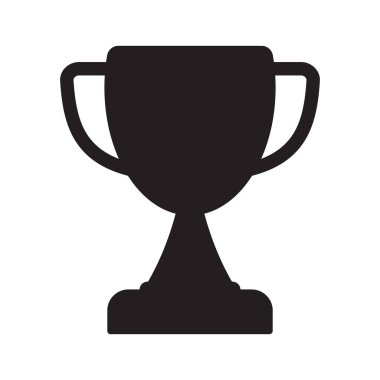 Kupa ikonu. Kupa, galibiyet kupası, zafer kupası ikonu. Web ve mobil için ödül sembolü işareti.