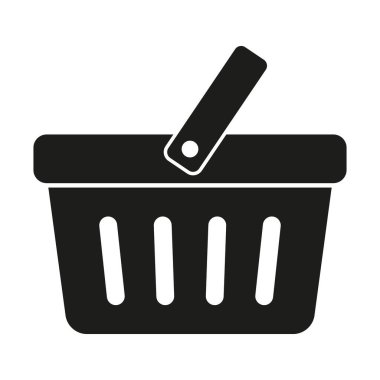 Alışveriş sepeti simgesini - vektör çizim