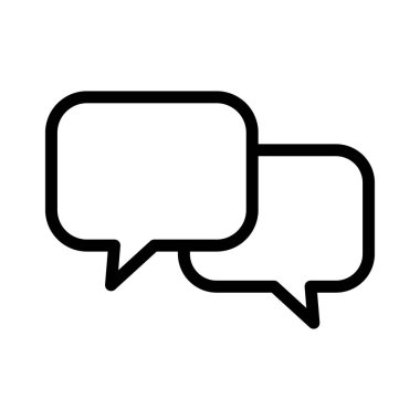 Sohbet ikonu. Konuşma balonu konuşma ikonu. Diyalog balonu simgesi.