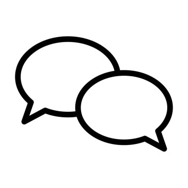 Sohbet ikonu. Konuşma balonu konuşma ikonu. Diyalog balonu simgesi.