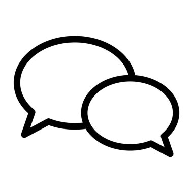 Sohbet ikonu. Konuşma balonu konuşma ikonu. Diyalog balonu simgesi.