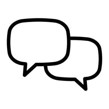 Sohbet ikonu. Konuşma balonu konuşma ikonu. Diyalog balonu simgesi.