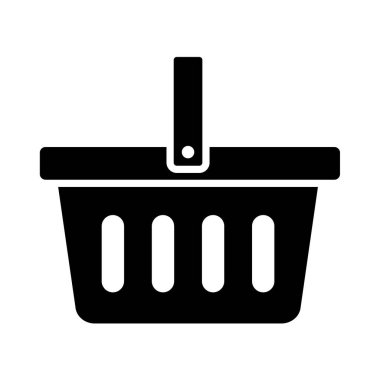 Alışveriş sepeti simgesini - vektör çizim