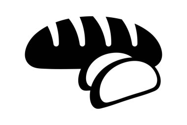 Ekmek simgesi, ekmek somunu ve ekmek dilimleri simgesi.