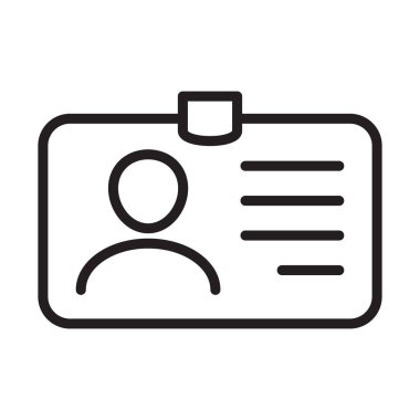 Kimlik kartı simgesi koleksiyonu. Çalışan katip kartı, ehliyet, kimlik kartı, personel kimlik kartı sembolü. Web sitesi ve mobil uygulama için tasarım.