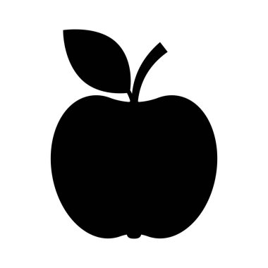 Elma ikonu. Web sitesi ve uygulama tasarımı için Apple işaret sembolü.