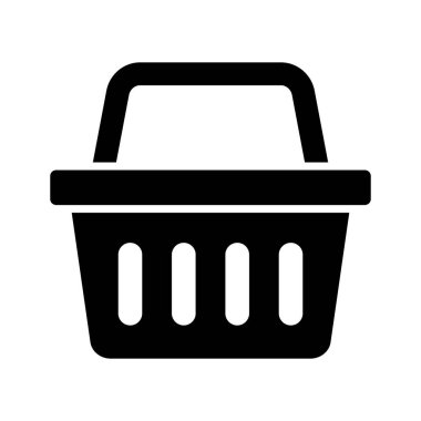 Alışveriş sepeti simgesini - vektör çizim
