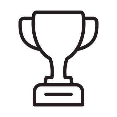 Kupa ikonu. Kupa, galibiyet kupası, zafer kupası ikonu. Web ve mobil için ödül sembolü işareti.