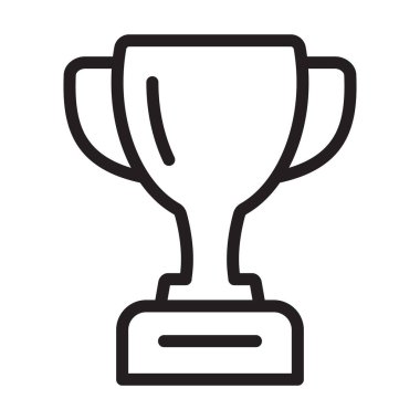 Kupa ikonu. Kupa, galibiyet kupası, zafer kupası ikonu. Web ve mobil için ödül sembolü işareti.