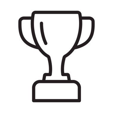 Kupa ikonu. Kupa, galibiyet kupası, zafer kupası ikonu. Web ve mobil için ödül sembolü işareti.
