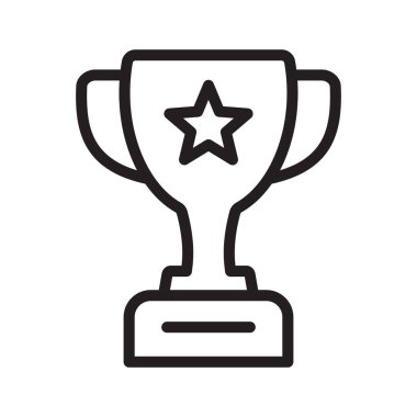 Kupa ikonu. Kupa, galibiyet kupası, zafer kupası ikonu. Web ve mobil için ödül sembolü işareti.