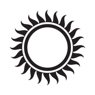 Güneş ay simgesi illüstrasyon izole vektör işareti sembolü.