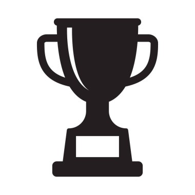 Kupa ikonu. Kupa, galibiyet kupası, zafer kupası ikonu. Web ve mobil için ödül sembolü işareti.