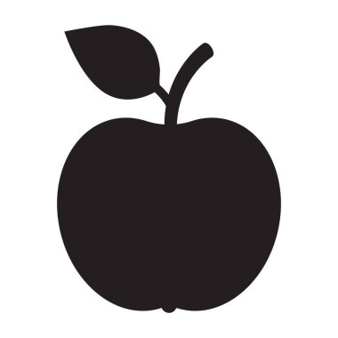 Elma ikonu. Web sitesi ve uygulama tasarımı için Apple işaret sembolü.