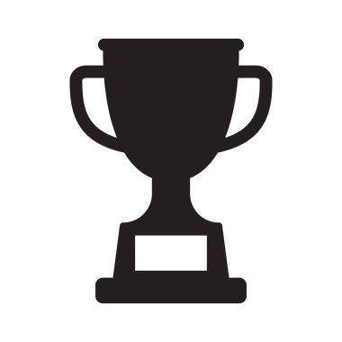Kupa ikonu. Kupa, galibiyet kupası, zafer kupası ikonu. Web ve mobil için ödül sembolü işareti.