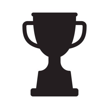 Kupa ikonu. Kupa, galibiyet kupası, zafer kupası ikonu. Web ve mobil için ödül sembolü işareti.