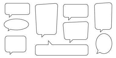 Konuşma balonu, konuşma balonu, sohbet balonu koleksiyonu.