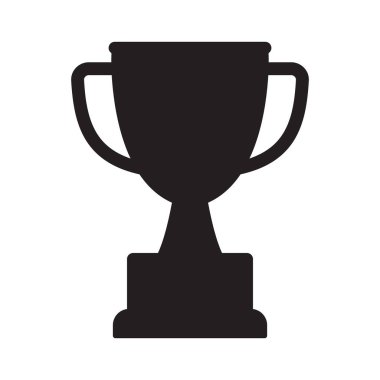 Kupa ikonu. Kupa, galibiyet kupası, zafer kupası ikonu. Ödül sembolü veya işareti.