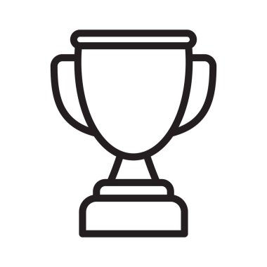 Kupa ikonu. Kupa, galibiyet kupası, zafer kupası ikonu. Web ve mobil için ödül sembolü işareti.