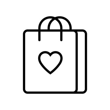 Kalp Simgeli Alışveriş Torbası.