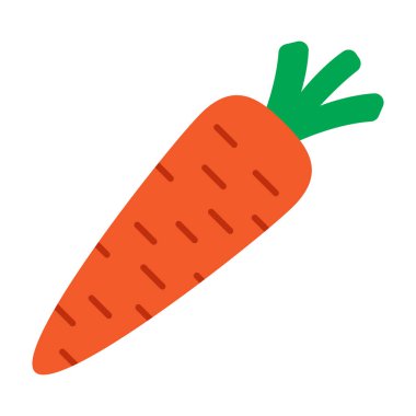 Havuç ikonu, düz bir havuç..