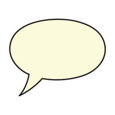 Çizgi roman tarzında çizgi film konuşma balonu.