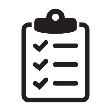 Pano simgesi. Kontrol listesi simgesi.