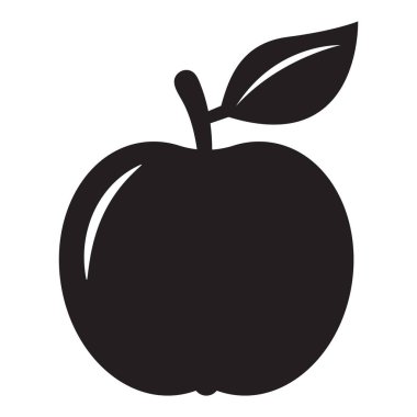 Elma ikonu. Web sitesi ve uygulama tasarımı için Apple işaret sembolü.