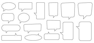 Konuşma balonu, konuşma balonu, sohbet balonu koleksiyonu.