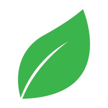 Yeşil yaprak simgesi. Yaprak simgesi.