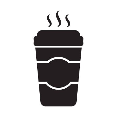 Kağıt bardak ikonu. Simge iç.