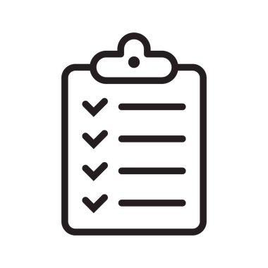 Pano simgesi. Kontrol listesi simgesi.