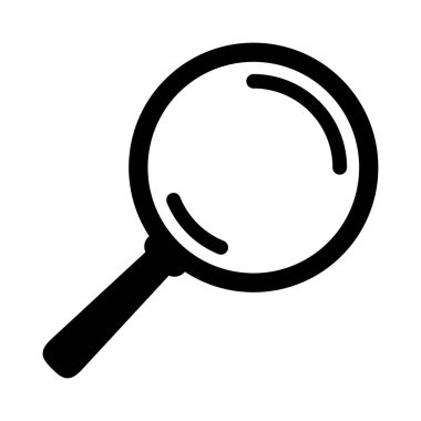 Arama simgesi. Büyüteç simgesi, loupe simgesi.