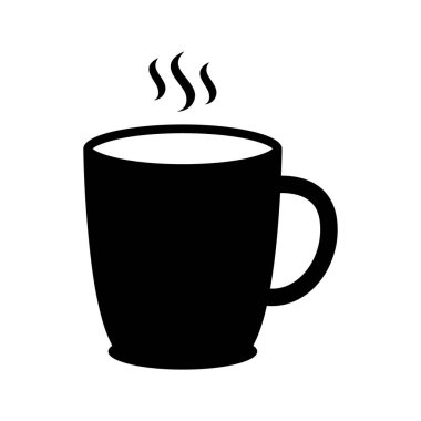 Kahve fincanı ikonu. İkon iç. Kupa simgesi.
