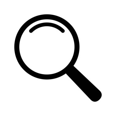 Büyüteç simgesi, magnifer simgesi, loupe simgesi.