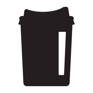 Kağıt bardak ikonu. Simge iç.